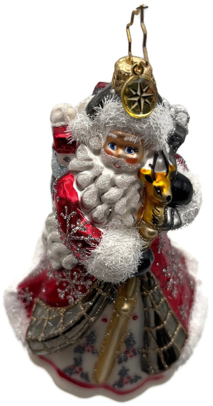 Christopher Radko Winter Splendor Santa Glass Christmas Tree Ornament 10217402