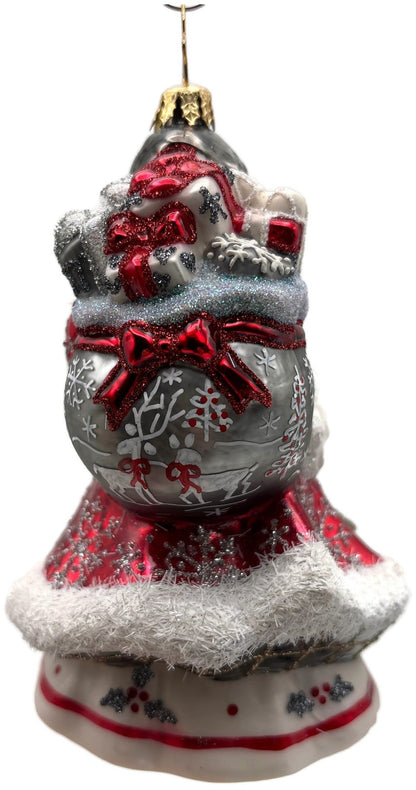 Christopher Radko Winter Splendor Santa Glass Christmas Tree Ornament 10217405