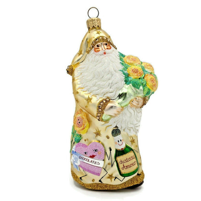 Patricia Breen Oh You Shouldn't Have Gold Santa Flower Star Spring Ornament 24470