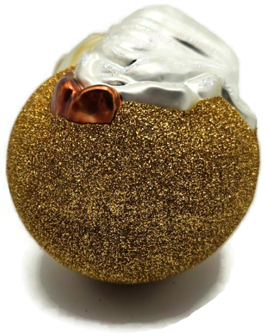 Patricia Breen Seated Madonna Gold Baby Jesus Glass Christmas Tree Ornament 99349