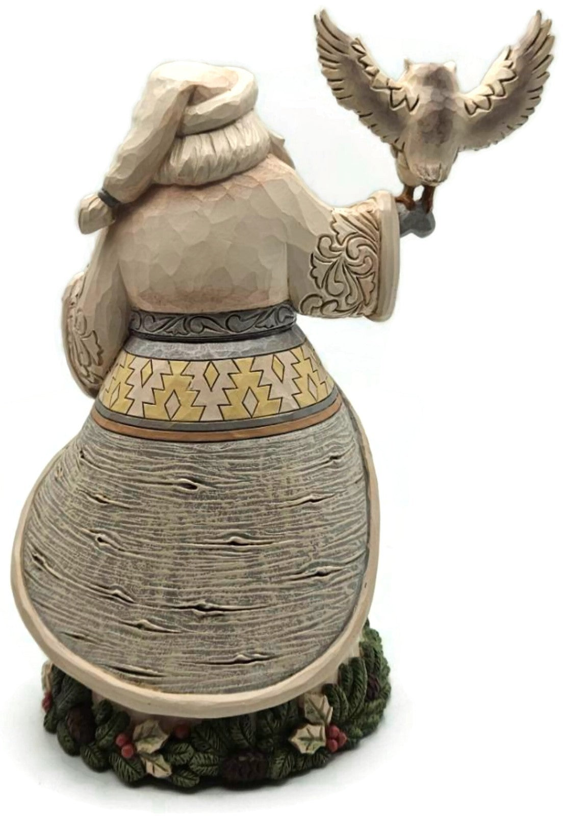 Jim Shore Santa's Woodland Messenger Owl White Resin Enesco Christmas Figurine5