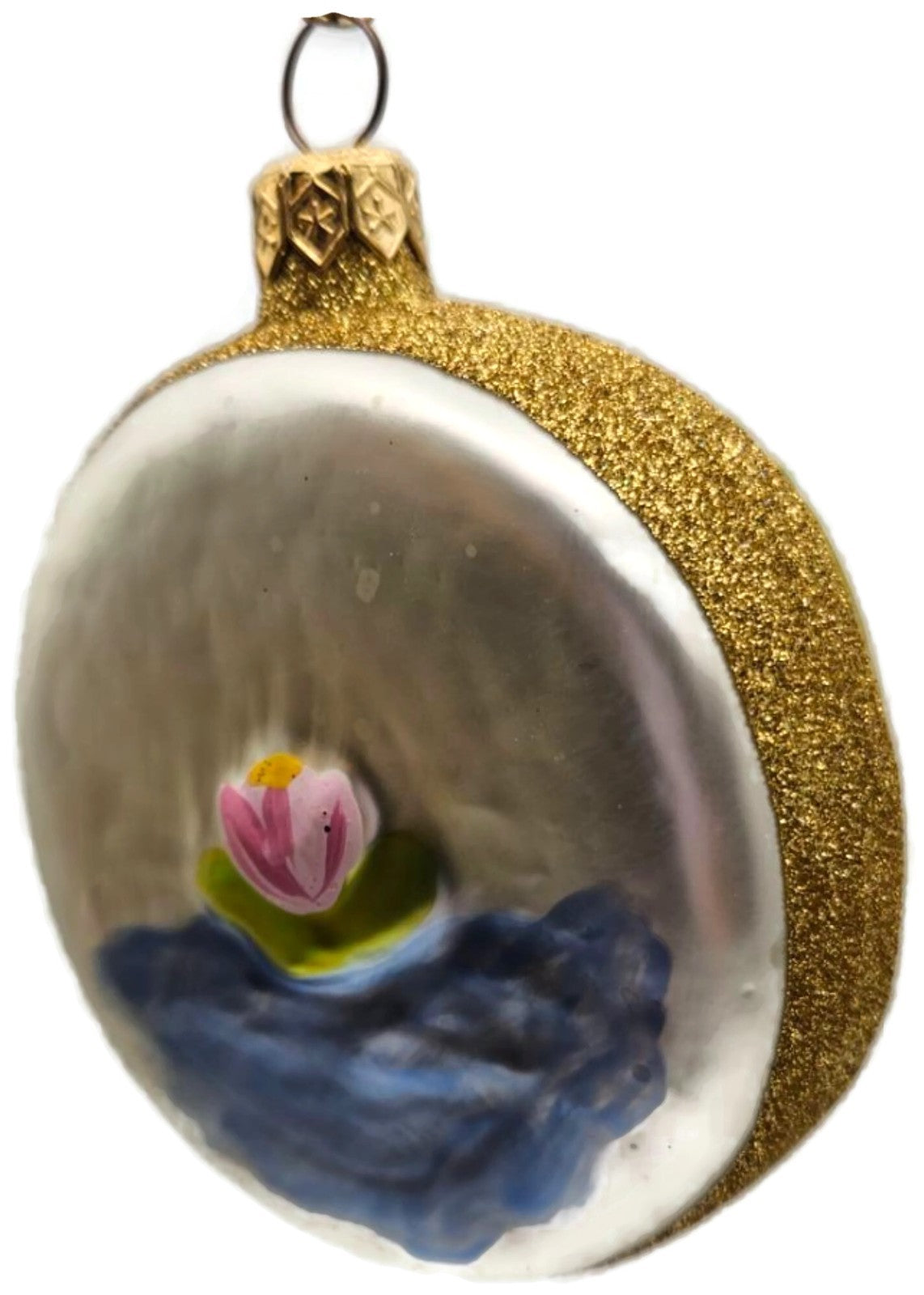 Patricia Breen Japanese Bridge Medallion Water Lily Christmas Tree Ornament 95967