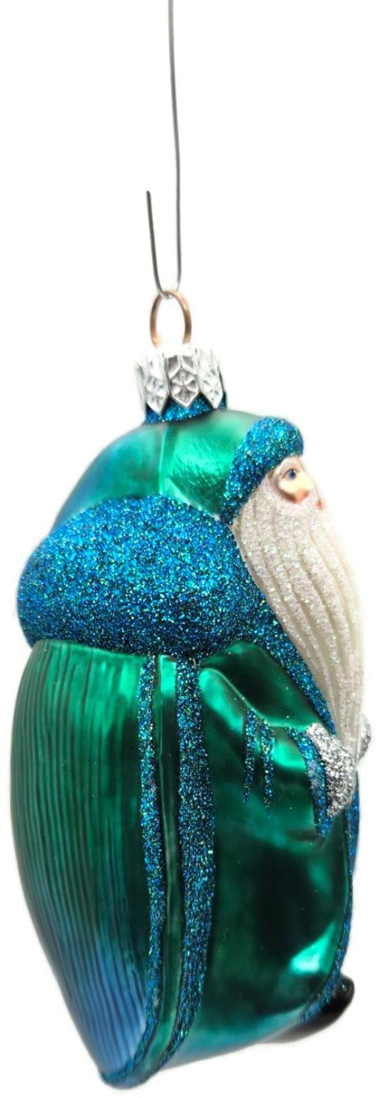 Patricia Breen Scarab Santa Claus Turquoise Bug Spring Christmas Ornament 2000NM2