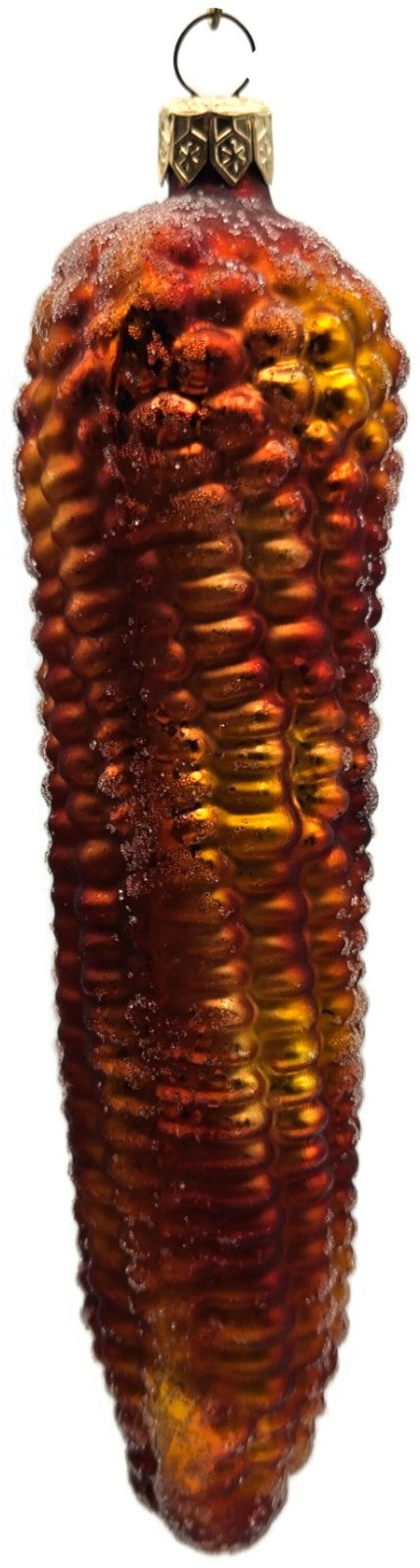 Christopher Radko Native Blend Orange Brown Corn Christmas Ornament 98-060-05