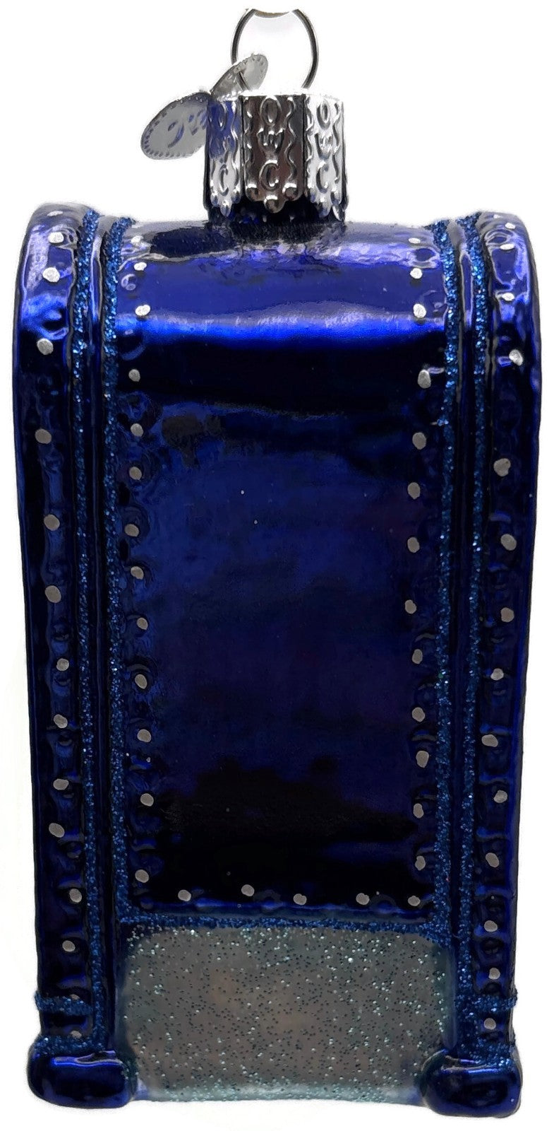 Old World Christmas Mail Box Blue Postal Glass Christmas Ornament OWC 360945