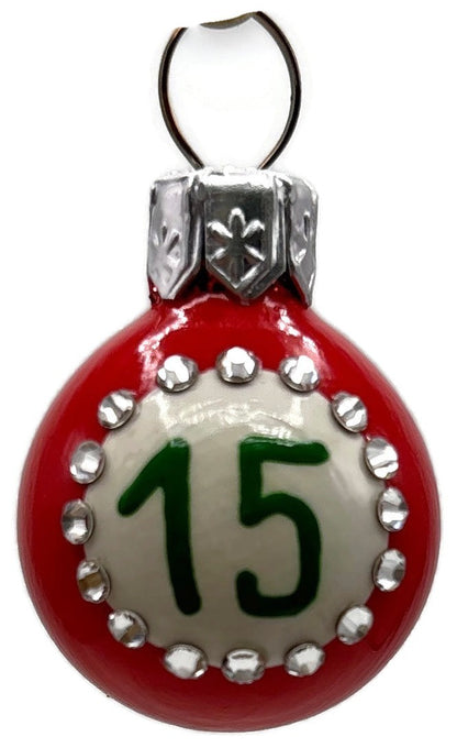 Patricia Breen Anniversary Ball 15 Red Micro Mini Christmas Ornament HCB 28760