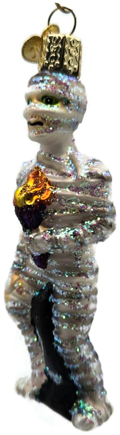 Old World Christmas 2009 Menacing Mummy OWC Glass Halloween Decoration Ornament8