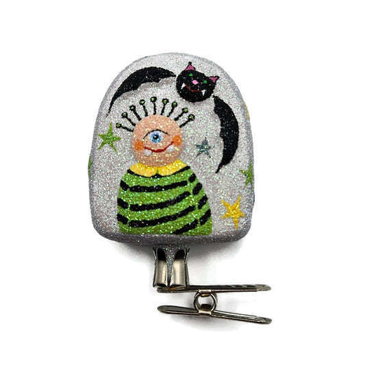 Patricia Breen Halloween Headstone Cyclops Bat Spider Christmas Ornament 26170