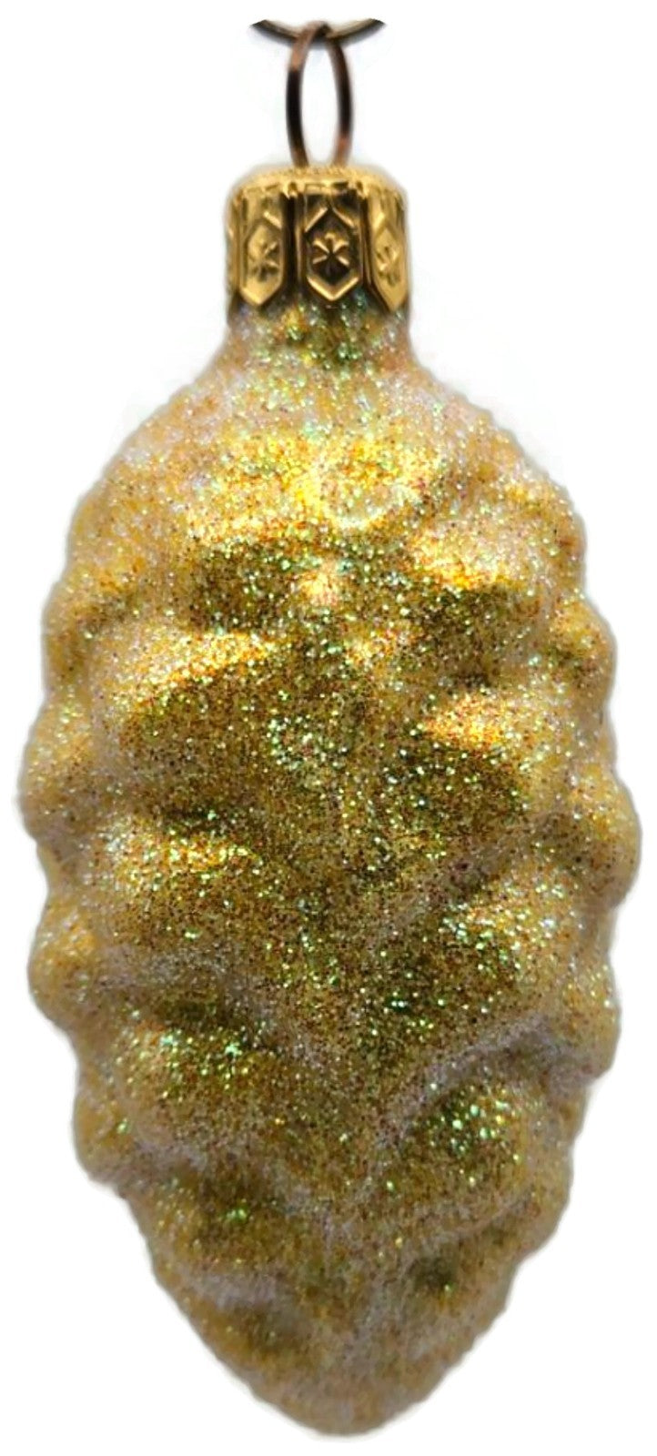 Patricia Breen Walk in the Woods Spruce Cone Yellow Christmas Ornament 96516