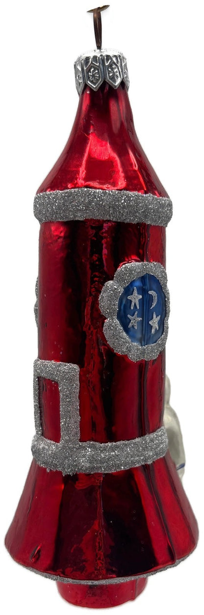 Patricia Breen Rocketboy USA Silver Space Suit Patriotic Christmas Ornament 95343