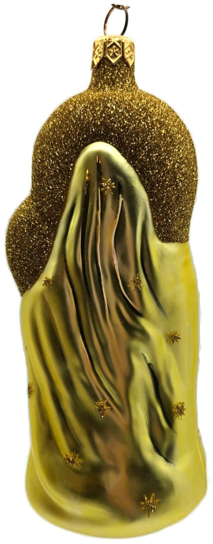 Patricia Breen Madonna of the Sun Gold Glitter Stars Christmas Ornament 96325