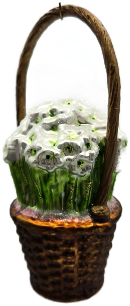 Raz Imports Eric Cortina Basket of Paperwhites Spring Floral Christmas Ornament7