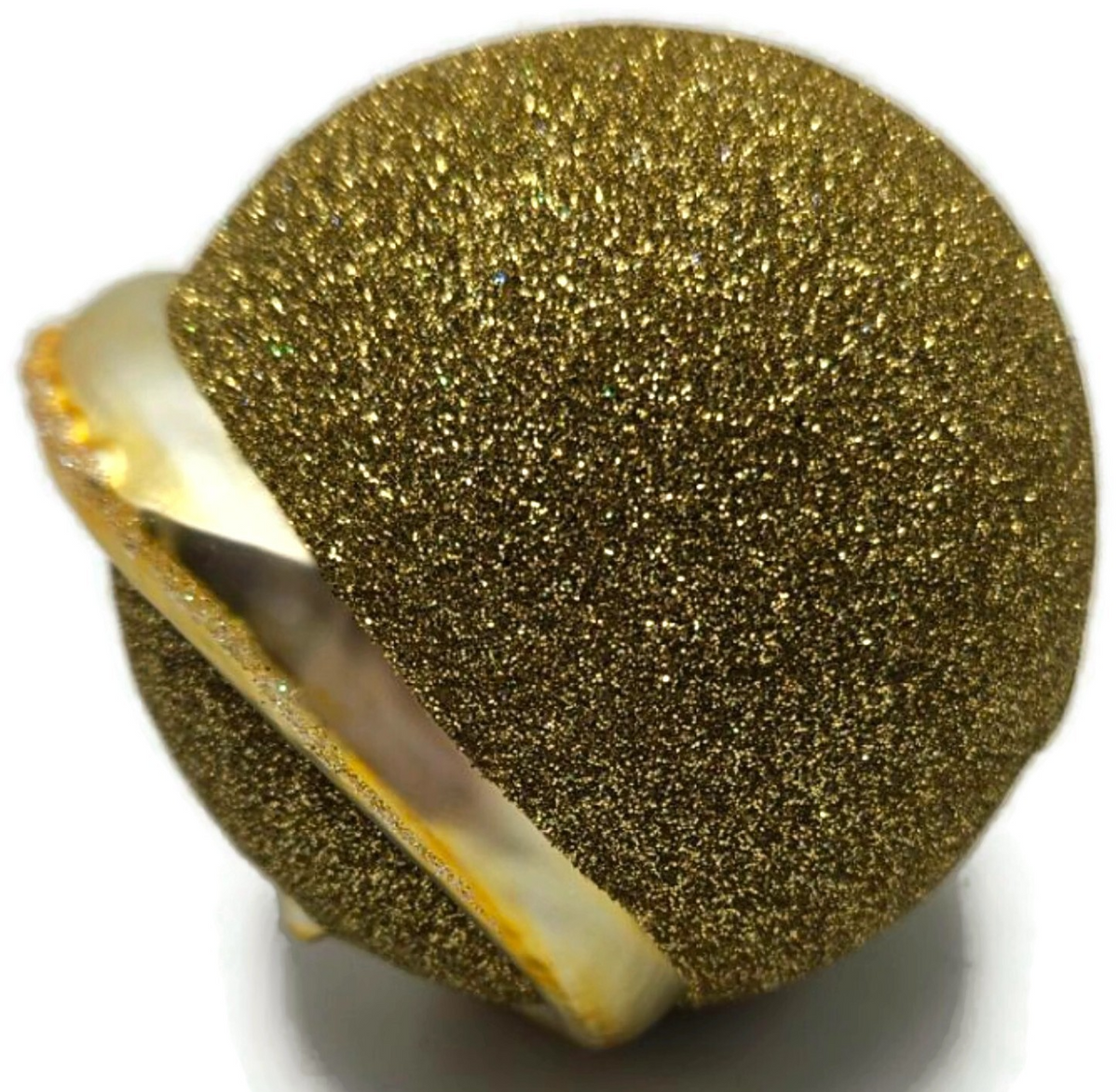 Patricia Breen Chameleon Gold Glittered Glass Christmas Holiday Ornament 99044