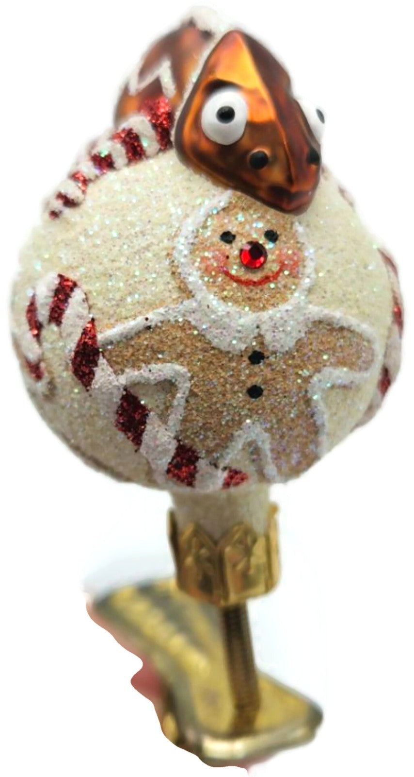 Patricia Breen Ultra Miniature Chameleon Gingerbread Christmas Ornament 25508