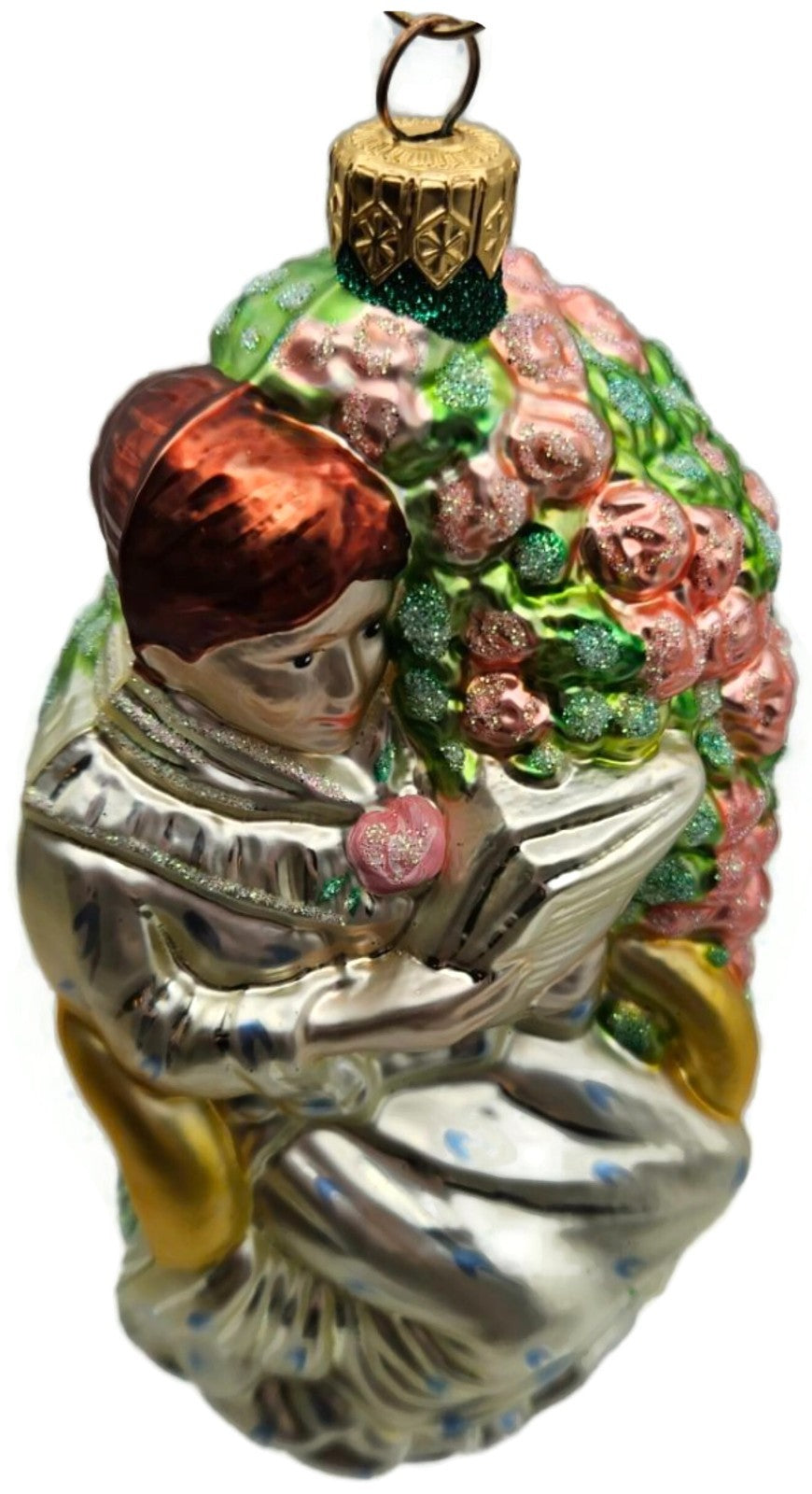 Patricia Breen Woman Reading Mary Cassatt Inspired Glass Spring Ornament 9800AIC2