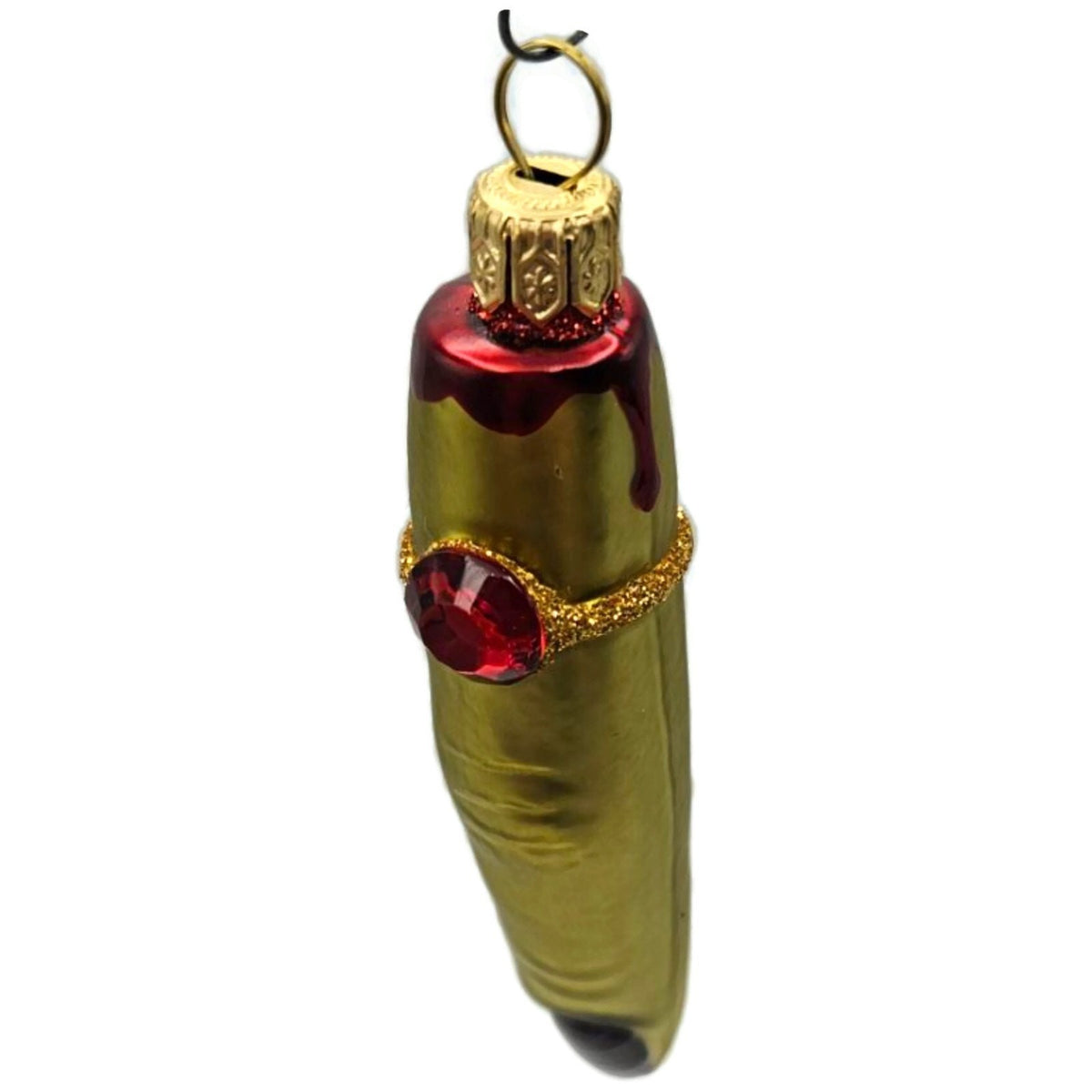 Patricia Breen Halloween Lady Finger Frankalene Green Christmas Ornament 25192