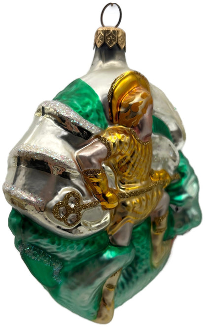 Patricia Breen St George and the Dragon Blonde Fine Art Christmas Ornament 95461