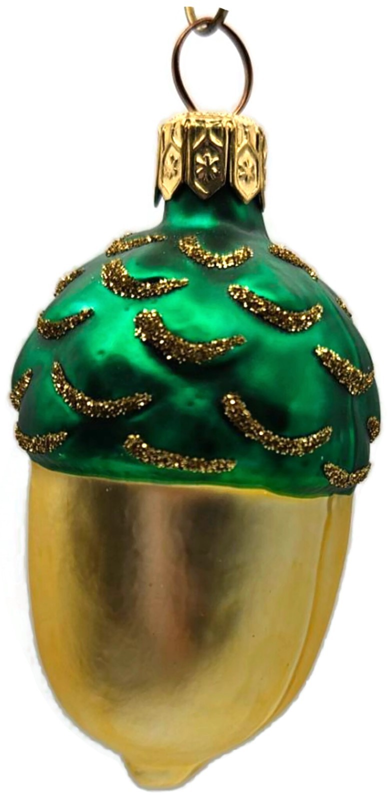 Patricia Breen Walk in the Woods Acorn Gold Green Fall Christmas Ornament 96513