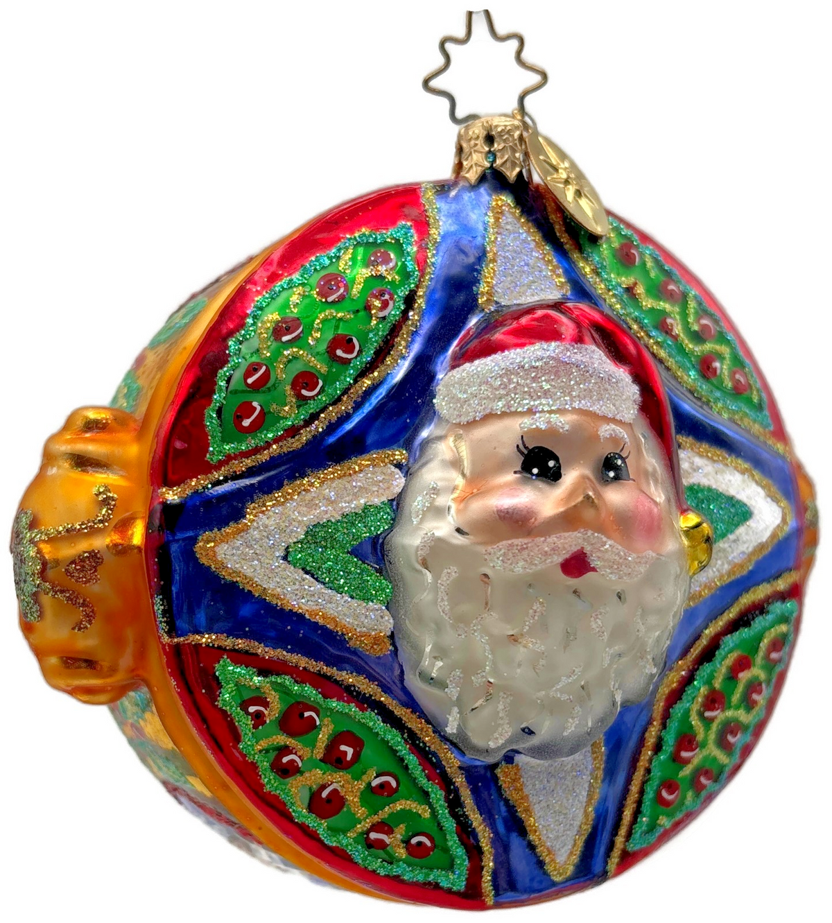 Christopher Radko 2002 Jewel Box Nicholas Santa Glass Ornament 10101531