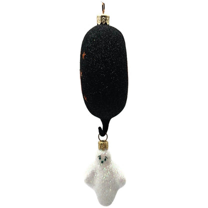 Patricia Breen Boo Medallion Pumpkin Ghost 2 Part Halloween Ornament 2100NM8