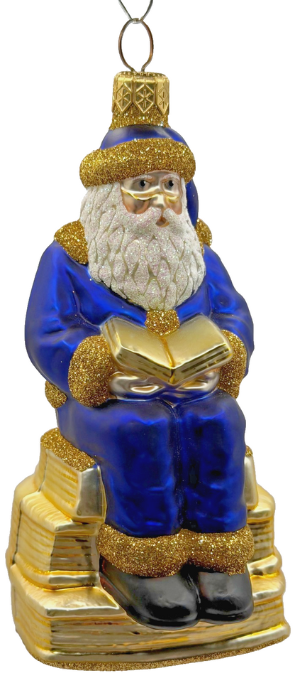 Patricia Breen Santa Reads Romeo Juliet Shakespeare Christmas Tree Ornament 99310