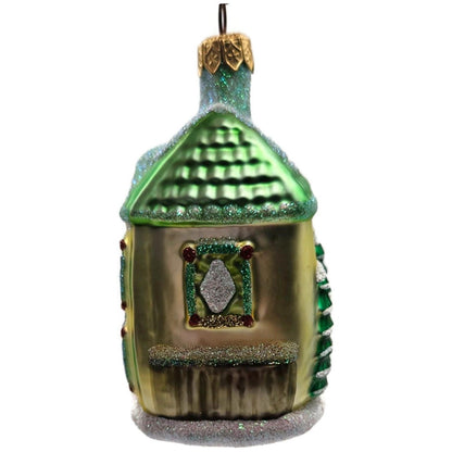 Patricia Breen Garland House Gold Green Roof Pine Christmas Tree Ornament 96157