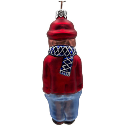 Patricia Breen Henry The Victorian Boy Auburn Hair Red Cuffs Glass Ornament 95065