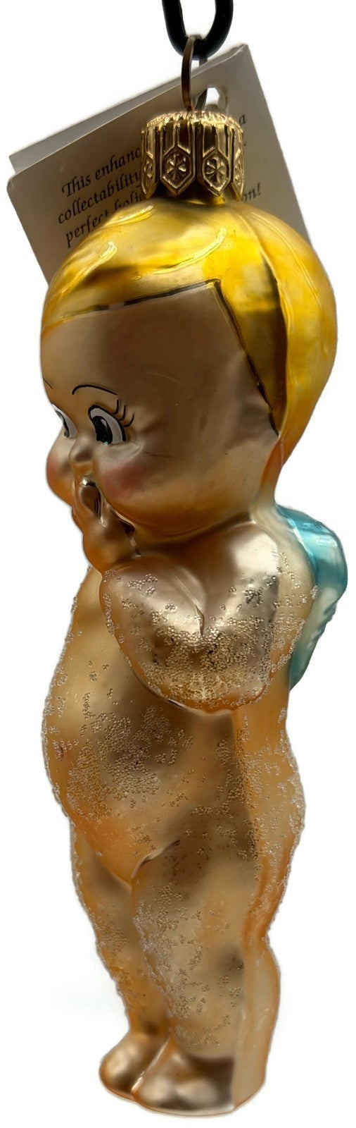 Christopher Radko Babykins Gold Kewpie Cherub Christmas Tree Ornament 97-451-09