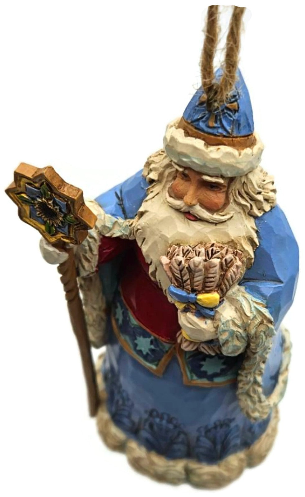 Jim Shore Heartwood Creek Ukrainian Santa Claus Resin Enesco Christmas Ornament12