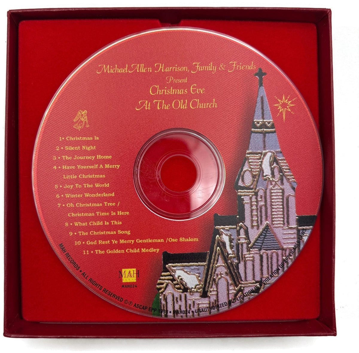 Portland Ornament 1998 The Old Church Gold Plated  Michael Allen Harrison CD1
