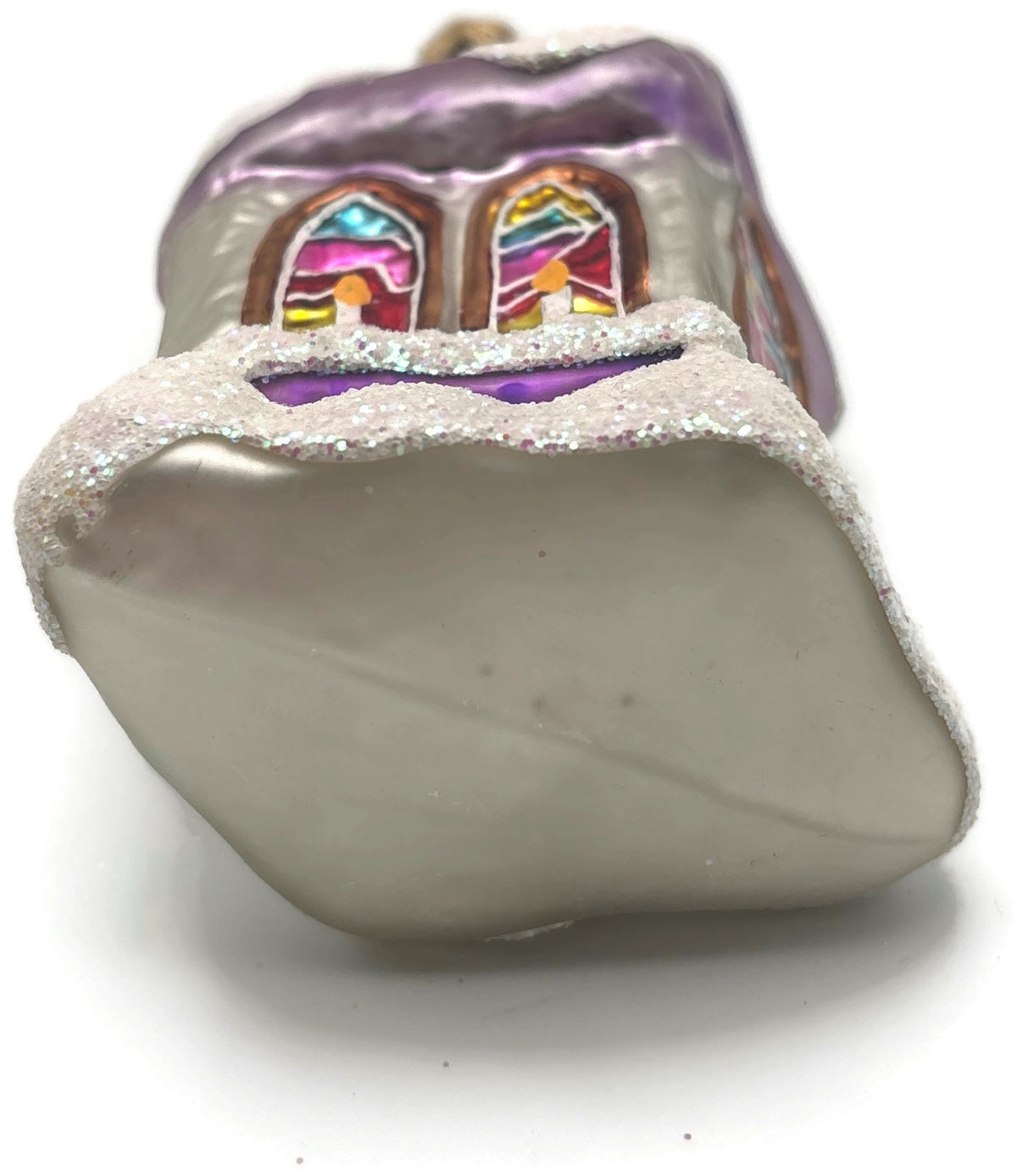 Christopher Radko 1997 Midnight Mass Lavender Cream Church Ornament 95 913 29