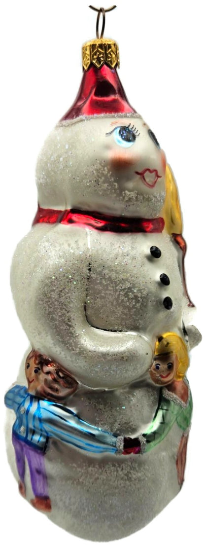 Christopher Radko Snow Dancing Snowman Children Christmas Ornament 94-091-02