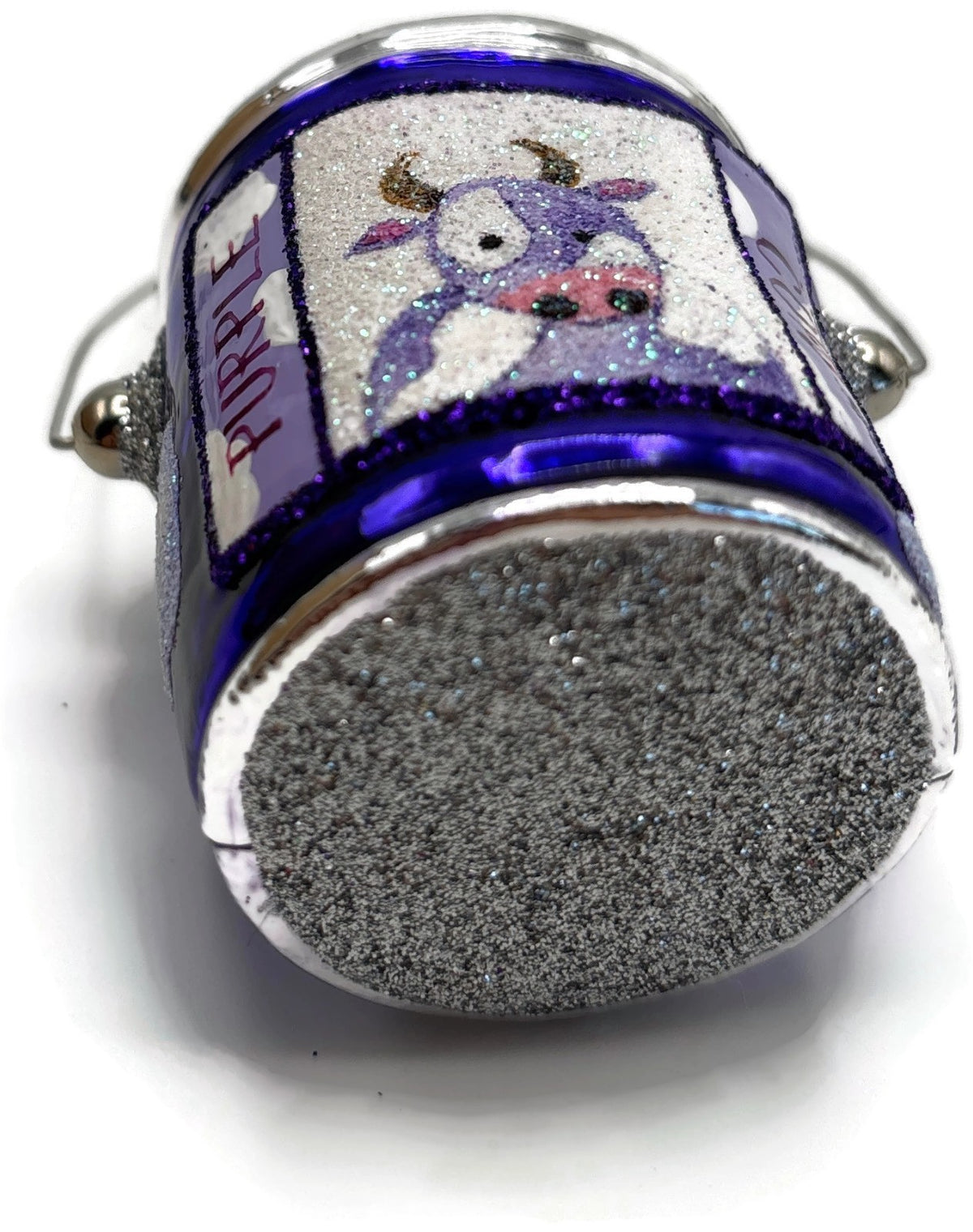 Patricia Breen Colourful Quarts Purple Cow Art Christmas Tree Ornament CATZ 25799
