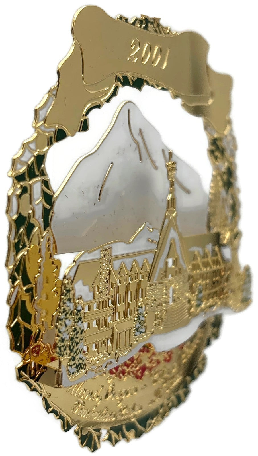 Portland 2001 Timberline Lodge Gold Ornament with Michael Allen Harrison CD3