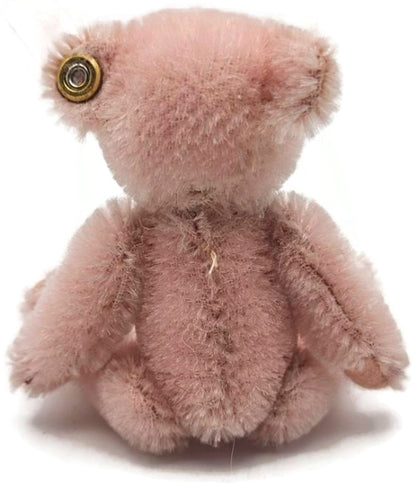 Steiff Club 2013 Annual Loyalty Gift Teddy Bear Rose Pink Mohair 10 CM With COA4