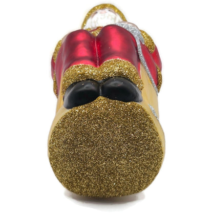 Patricia Breen Cyberspace Santa Red Gold Silver Mouse Christmas Ornament 971110