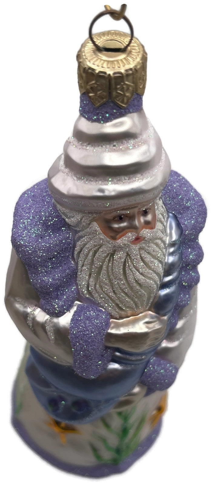 Patricia Breen Poseidon Santa Deep Sea Lavender Summer Nautical Ornament 99948
