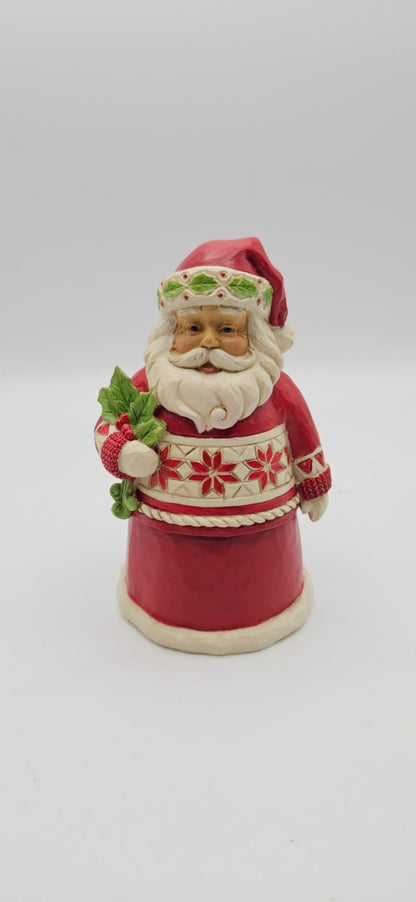 Jim Shore Holly Berry Noel Nordic Noel Santa Figurine NIB 601704711