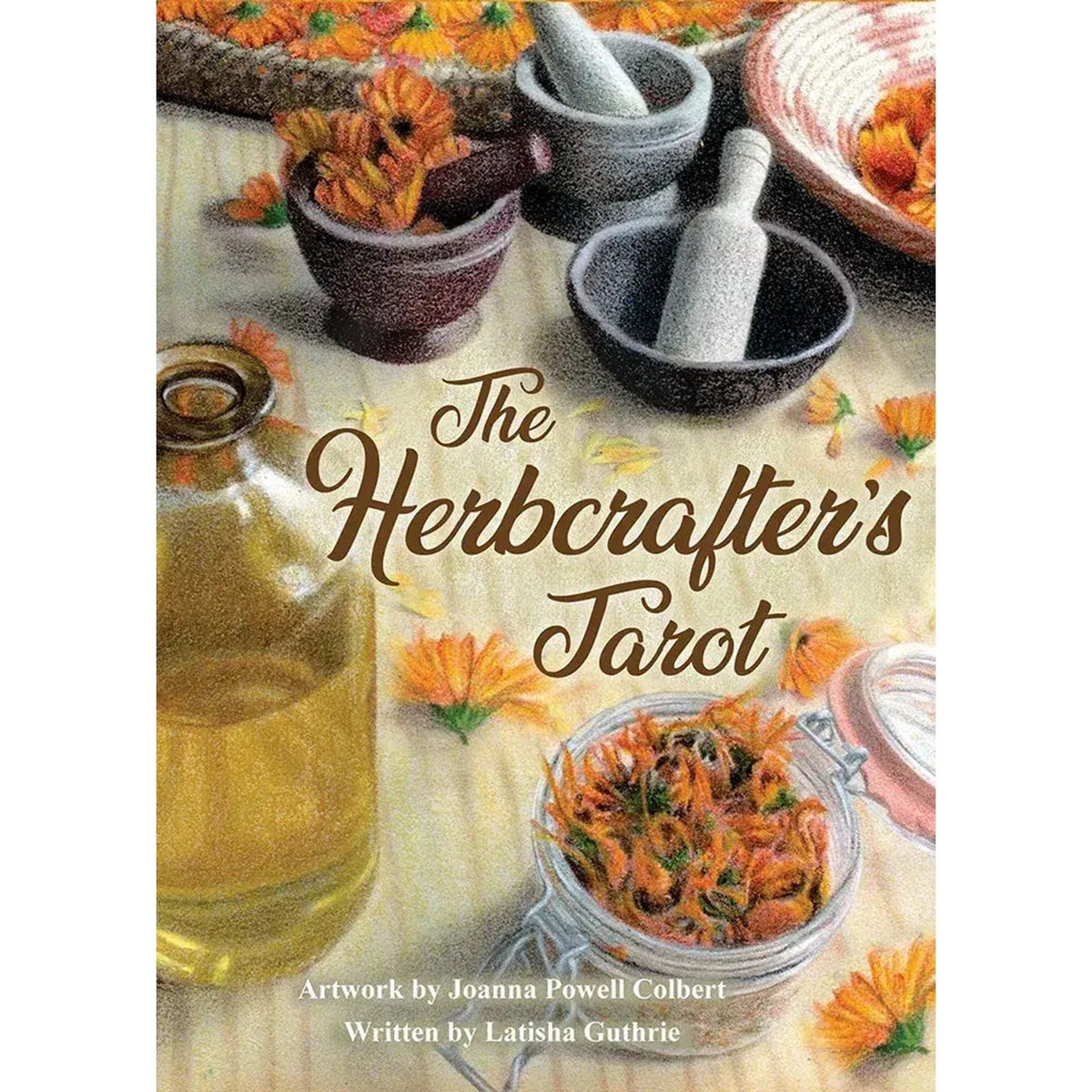 The Herbcrafters Tarot Deck 78 Cards with Guidebook Herbal Plant Spirit Magic0