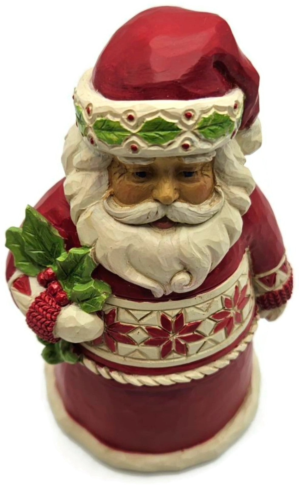 Jim Shore Nordic Holly Berry Noel Santa Red Pint Sized Christmas Decor Figurine8