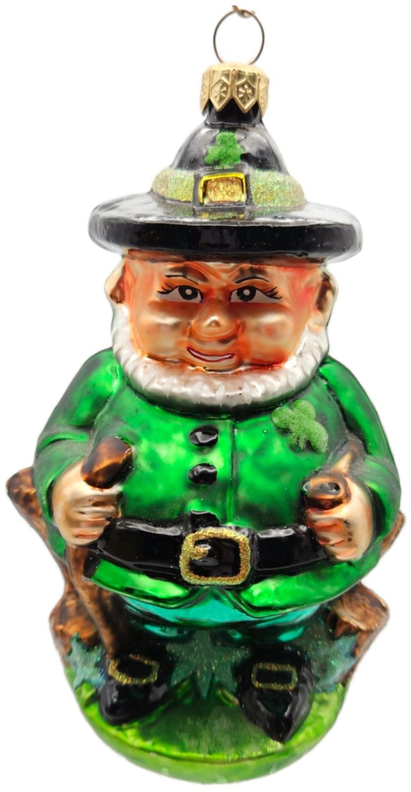 Christopher Radko Tall N Stout O'Leary As Green St Patrick Day Ornament 98-288-00
