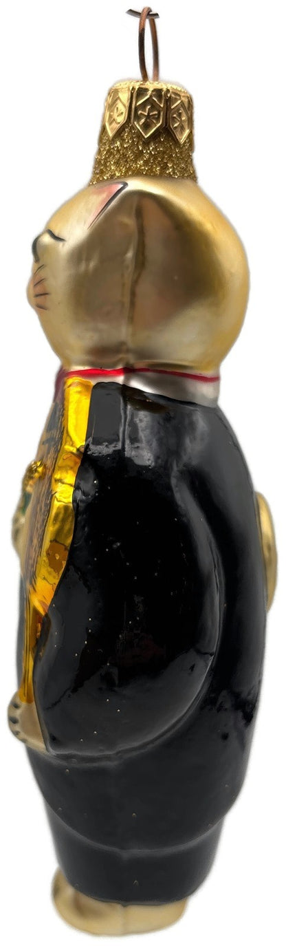 Patricia Breen Fiddling Cat Black Hey Diddle Diddle Christmas Tree Ornament 95052