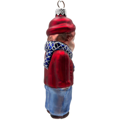 Patricia Breen Henry The Victorian Boy Auburn Hair Red Cuffs Glass Ornament 95063