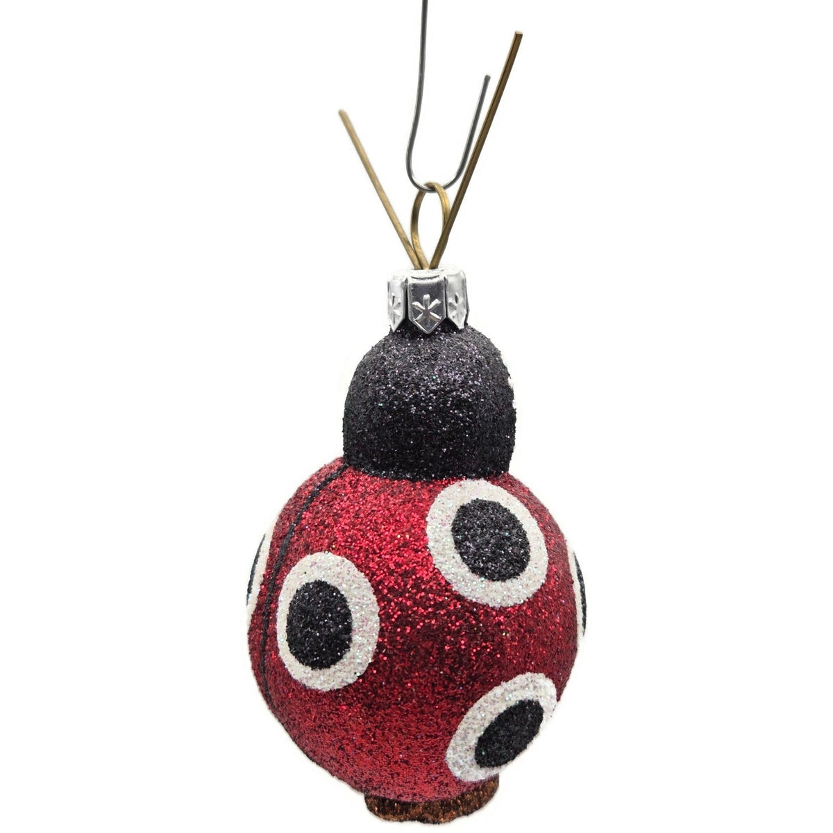 Patricia Breen Ladybug Masquerade Red Glittered Spring Christmas Ornament 27298