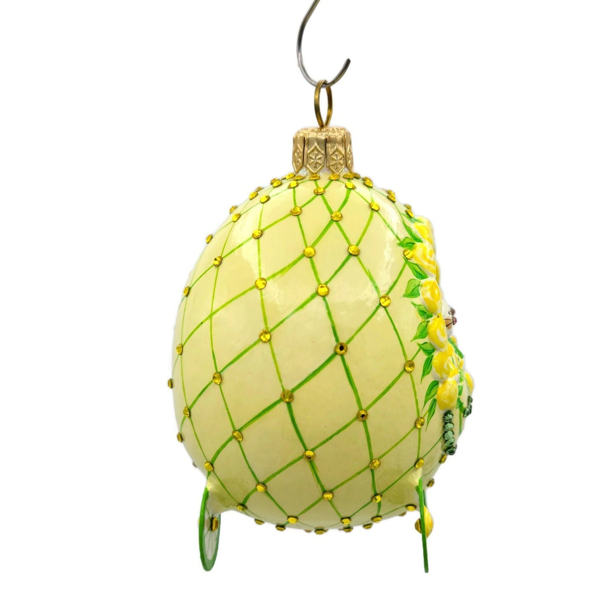 Patricia Breen Glorious Outing Yellow Green Jeweled Easter Spring Ornament 22021