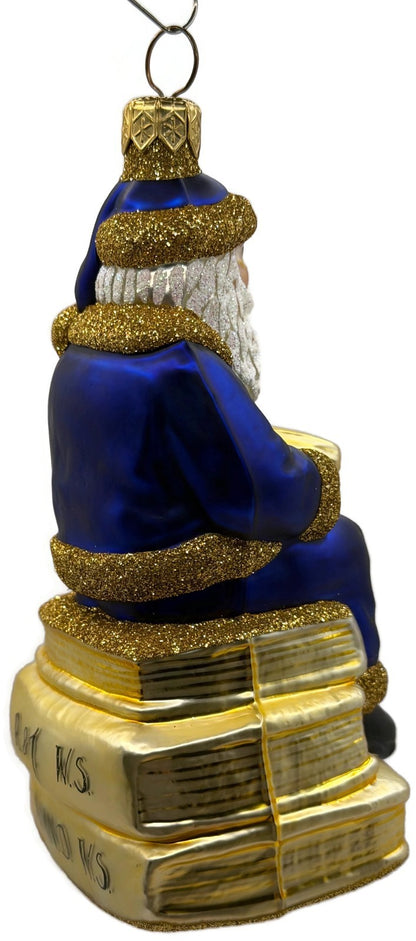 Patricia Breen Santa Reads Romeo Juliet Shakespeare Christmas Tree Ornament 99319