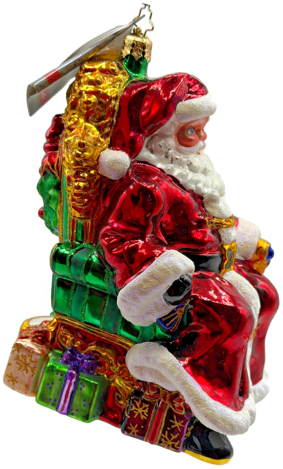 Christopher Radko Worth The Wait Sitting Santa Claus Christmas Ornament 10165173