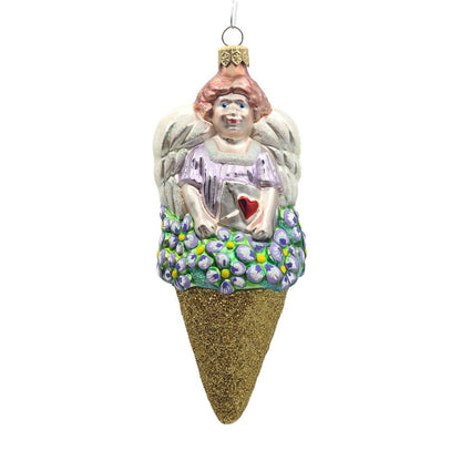 Patricia Breen Angel Nosegay Floral Cone Heart Spring Christmas Ornament 97010