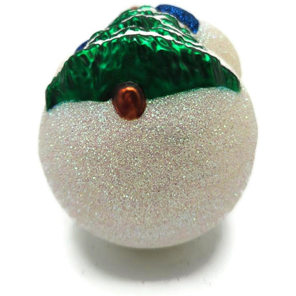 Patricia Breen Snow Joseph Blue Glittered Green White Christmas Ornament 20199