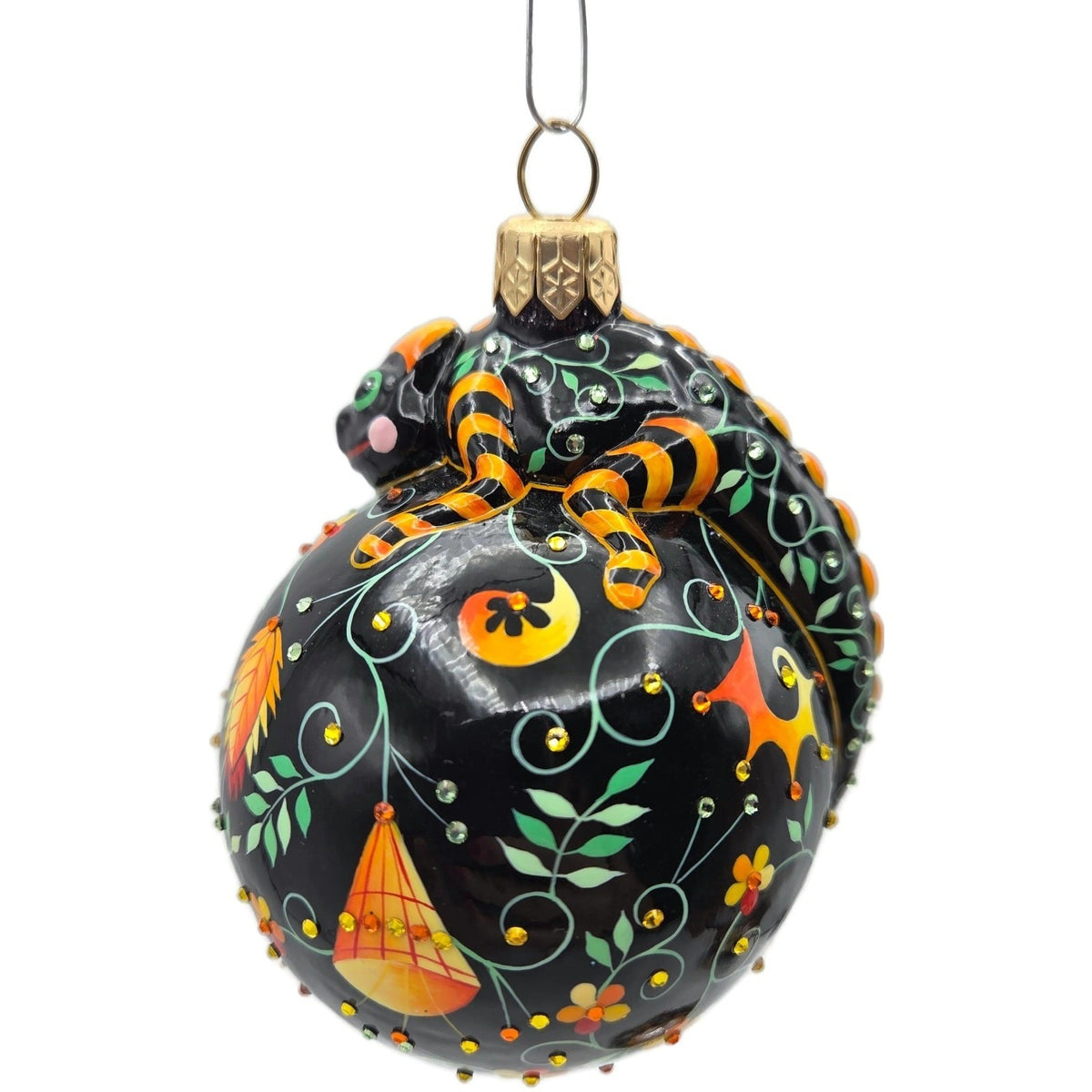 Patricia Breen Happy Holidays Hamish Chameleon Reflector Christmas Ornament 31637
